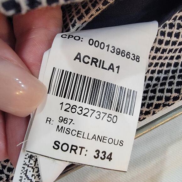 Hugo Boss Acrila Pants 6 White Black Check Slacks Texture Business Corpcore - Picture 13 of 13